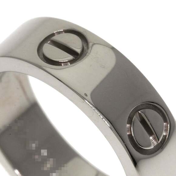 CARTIER 18k Silver Love Ring #49 - Picture 7 of 10